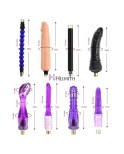 Automatic Sex Machine Multispeed Adjustable Thrusting With 8 Attachments