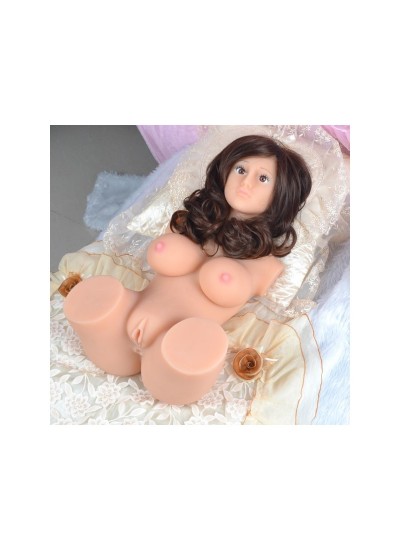 3D Realistic Solid Full Silicone Sex Doll With Long Wig For Men