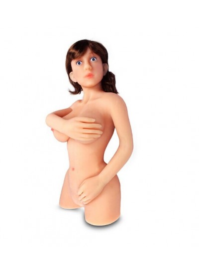 3d solido silicone piccolo busto bambola gonfiabile