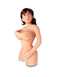 3d solido silicone piccolo busto bambola gonfiabile