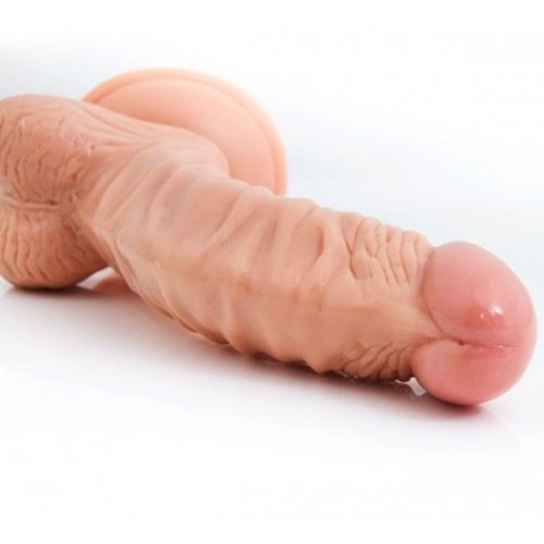 7.5 Inch Natuarl Feel Realistic Flesh Dildo With Strong Suction Cup