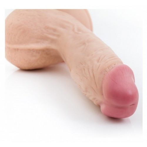 Flesh 7.87 Inch Natuarl Feel Realistic Dildo With Strong Suction Cup