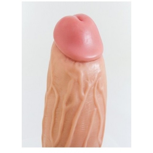 Flesh 8.27 Inch Natuarl Feel Realistic Dildo With Strong Suction