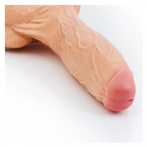 Flesh 8.27 Inch Natuarl Feel Realistic Dildo With Strong Suction