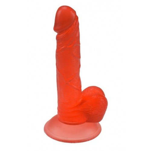 7, 5 tomme gelé realistisk dildo sexlegetøj - rød.