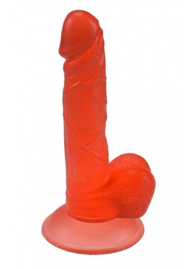 7,5 cm di gelatina realistico dildo giocattolo sessuale - red