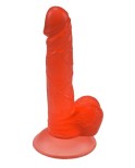 7, 5 tomme gelé realistisk dildo sexlegetøj - rød.