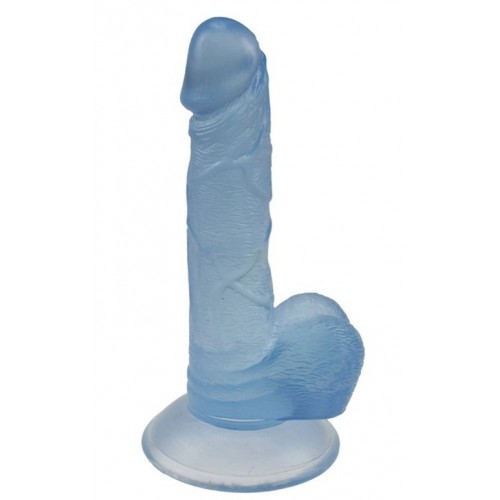 7,5 cm di gelatina realistico dildo giocattolo sessuale - blu