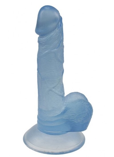 7,5 cm di gelatina realistico dildo giocattolo sessuale - blu
