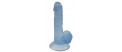 7.5 centimetru želé realistické robertek sexuální hračka - modrá.