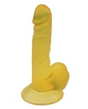 7.5 Inch Jelly Realistic Dildo Sex Toy - Yellow