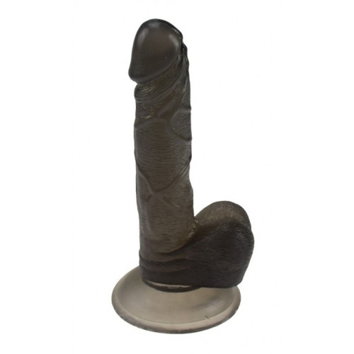 7, 5 tomme gelé realistisk dildo sexlegetøj - sort
