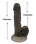 7.5 centimetru želé realistické robertek sexuální hračka - černý