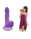 7.5 Inch Jelly Realistic Dildo Sex Toy - Purple