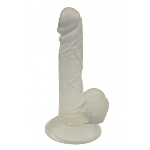 7,5 cm jelly réaliste dildo sex toy - transparent