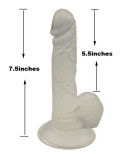 7, 5 inch gelé realistiska dildo sex leksak - genomskinlig