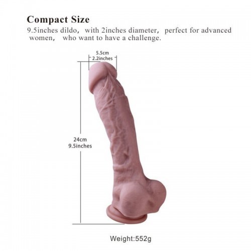 prémie silikonové robertka, realistické penis se přísavka (velké)