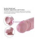 præmie silikone dildo, realistisk penis med sugekopper (middel)