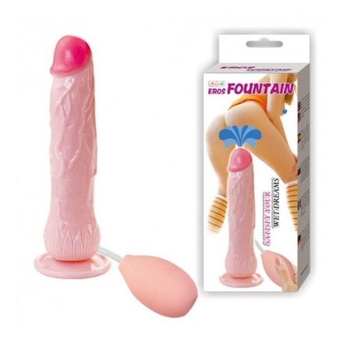Realistic Vibrating Dildo With Fountain Squirt Like A Real Man