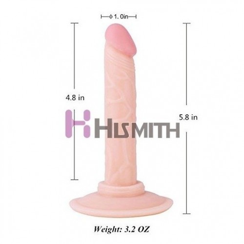 5.7 Inch Realistic Natuarl Feel Flesh Dildo With Strong Suction Cup