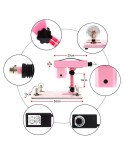 rosa automatiskt sex machine med olika storlekar för dildo -