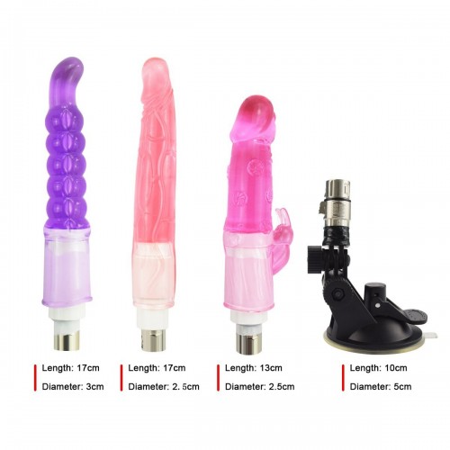 rosa automatico macchina del sesso, con diverse dimensioni di dildo