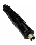 Gode noir de silicone de masturbation pour des accessoires de machine de sexe