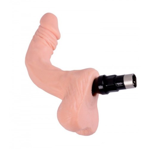 Hismith Sex Machine Attachments Til 3XLR Prong Connector, Fleksibel Dildo