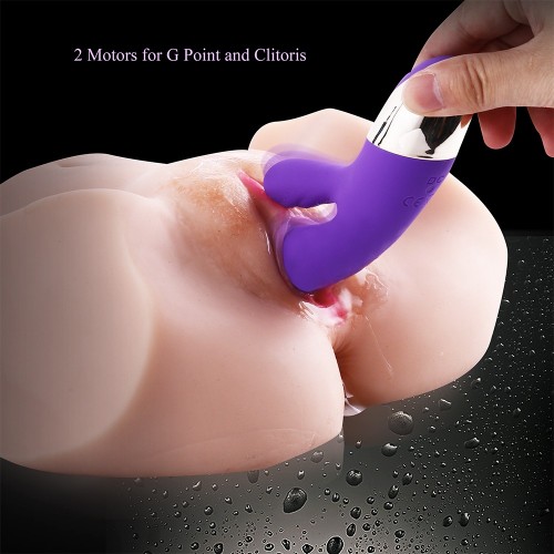 hismith coniglio vibratore, punto g vagina e clitoride stimolazione massaggiatore