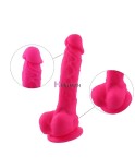 9" Silicone Dildo For Hismith Sex Machine With Quick Air Connector, 6.9" Insertable Length,Pink