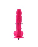 9" Silicone Dildo For Hismith Sex Machine With Quick Air Connector, 6.9" Insertable Length,Pink