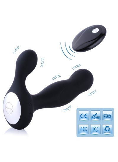 HISMITH Wireless Remote Vibrating Prostate Massager for Anal Pleasure