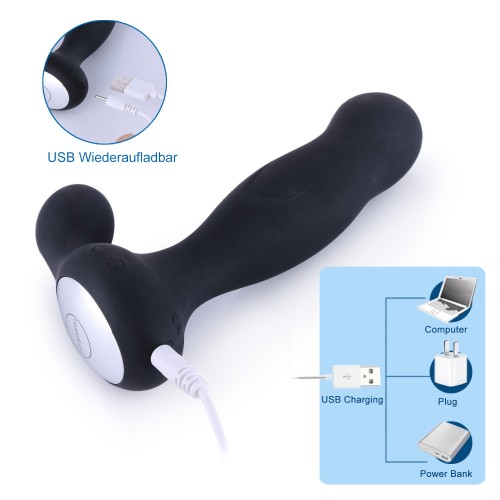 HISMITH Wireless Remote Vibrerende Prostata Massager til Anal Pleasure
