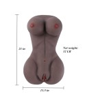 hismith ženské tělo sexuální hračka pro muže (černý)