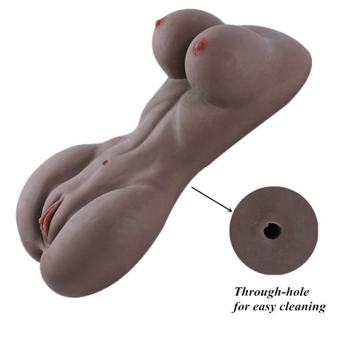 Sex Doll Torso Love Doll,SINLOLI Female Body Sex Toy with Breasts Vagina and Anal,Life-Sized Male Masturbator for Men (Black)