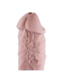 9 "Enorm silikondildo för Hismith sexmaskin med KlicLok-kontakt, 6,5" infällbar längd, kött