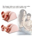 HISMISH 3D realistico vagina anus ma maschile maschile del masturbatore (4,6 libbre)