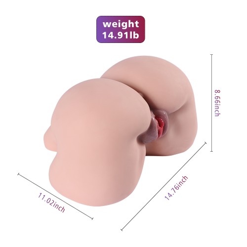 Sex Doll TPE Masturbatore maschile in silicone 3D Realistic Pussy Ass con stretti canali anali della vagina