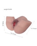 Masturbatore realistico Bambola del sesso con culo grosso Canali stretti per uomini Masturbazione Vagina Sesso anale