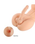 HISMITH 3D Realistic Big Breast Penis Sex Love Doll Torso (Flesh)
