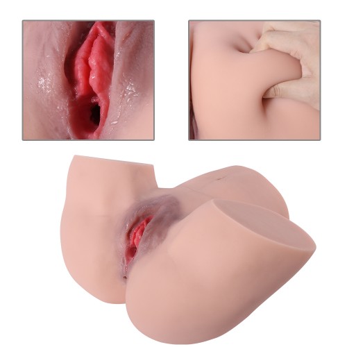Masturbatore realistico Bambola del sesso con culo grosso Canali stretti per uomini Masturbazione Vagina Sesso anale