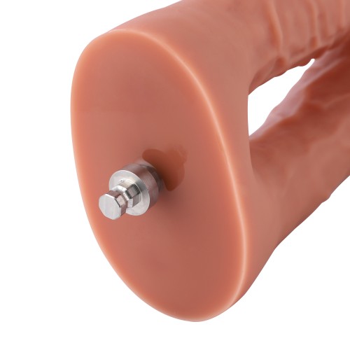 Hismith 16,51cm silikonové dildo s dvojitým penetratorem pro prémii pro sexuální stroj se systémem KlicLok