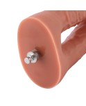 Hismith 16,51cm silikonové dildo s dvojitým penetratorem pro prémii pro sexuální stroj se systémem KlicLok