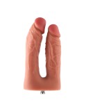 Hismith 16,51 cm dobbelt penetrerende silikone dildo til premium til sexmaskine med KlicLok-system