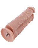 Hismith 21.59cm Två kukar Ett hål silikon Dildo förPremium Sex Machine med KlicLok System