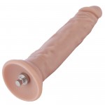 Hismith 19,05 cm tenký silikonový anální dildo pro stroj Hismith Premium Sex Machine se systémem KlicLok