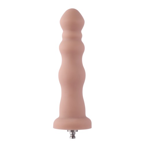 Hismith 18,03 cm beaded silikone anal dildo til Hismith premium sex maskine med KlicLok system