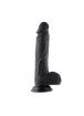 Gode en silicone flexible Hismith 21.08cm pour Sex Machine Hismith Premium avec système KlicLok