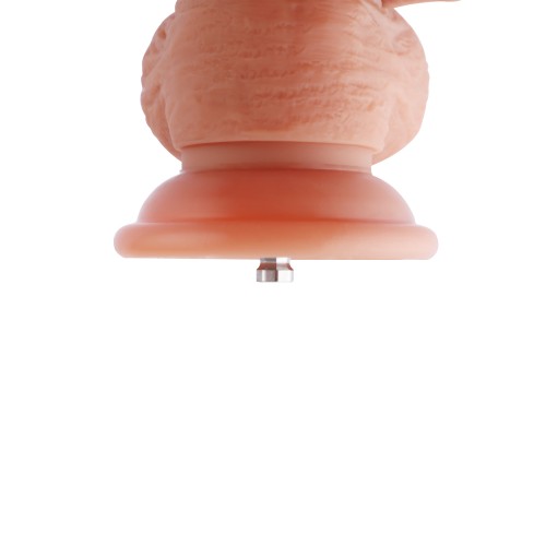 Silikonové dildo Hismith 22.60cm s kompletním šourkem pro prémiový sexuální stroj Hismith se systémem KlicLok
