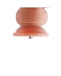 Hismith 22,60 cm silikondildo med komplett pungen för Hismith Premium sexmaskin med KlicLok-system